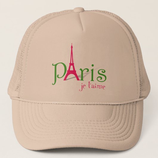 Casquette J'aime Paris (Devant)