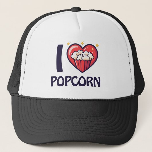 Casquette J'aime Popcorn (Devant)