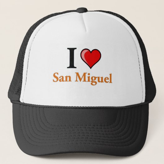Casquette J'aime San Miguel (Devant)