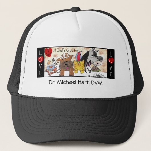 Casquette J'aime toutes les créatures de Dieu ! (Devant)