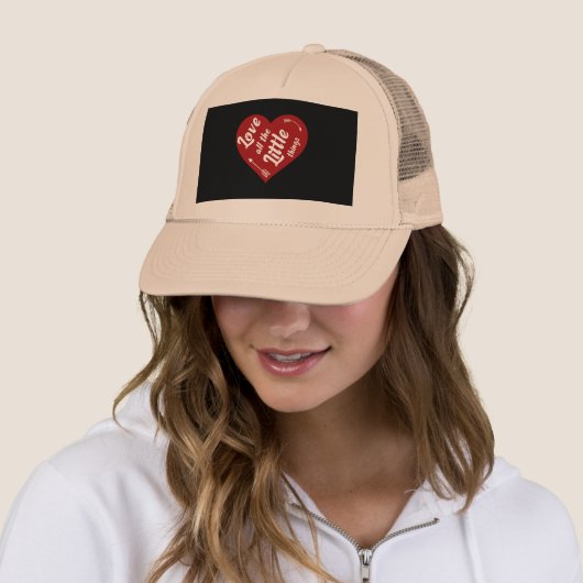 Casquette J'aime toutes les petites choses design (En situation)