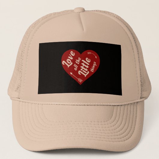 Casquette J'aime toutes les petites choses design (Devant)