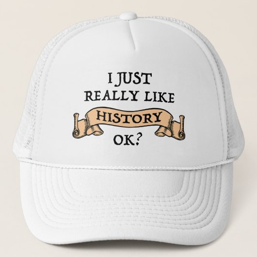 Casquette J'Aime Vraiment L'Histoire D'Accord ? Amusant rapp (Devant)