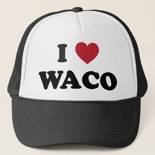 Casquette J'aime Waco le Texas (Devant)