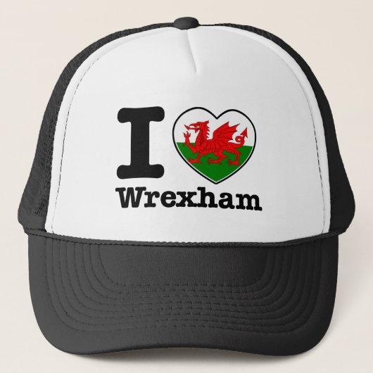 Casquette J'aime Wrexham (Devant)