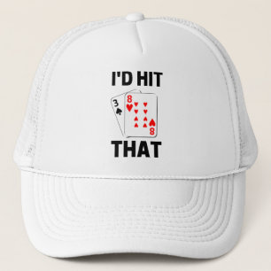 Casquette J'allais frapper les amateurs de jeux de blackjack