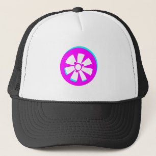 Casquette Jante de voiture de course néon rose noir de voitu