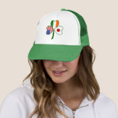 Casquette Japon Trèfle (En situation)