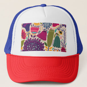 Casquette Jardin tropical : collection motif de printemps.