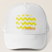 Casquette Jaune 2 de zigzag (Devant)