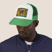 Casquette jaune de libellule (En situation)