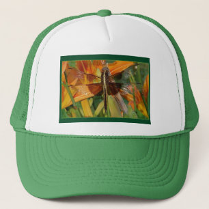 Casquette jaune de libellule