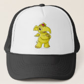 Casquette Jaune d'Elephante (Devant)