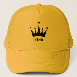 Casquette Jaune et Jaune Custom KING Texte