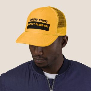 Casquette jaune lumineux d'équipe de sécurité