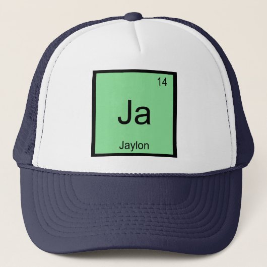Casquette Jaylon Nom Élément Chimique Tableau Périodique (Devant)