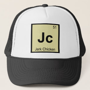 Casquette Jc - Chimie du Poulet Jerk Symbole du Tableau Péri