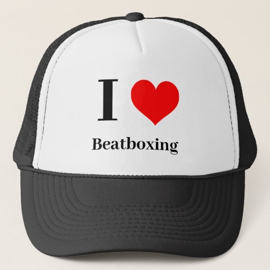 Casquette Je coeur Beatboxing (Devant)