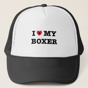Casquette Je Coeur Mon Chapeau De Camion Boxer