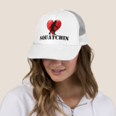 Casquette Je coeur Squatchin (En situation)