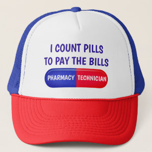 Casquette Je compte les pilules pour payer les factures