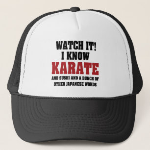 Casquette Je Connais Le Karate ! Et Sushi Et Autres Mots Jap