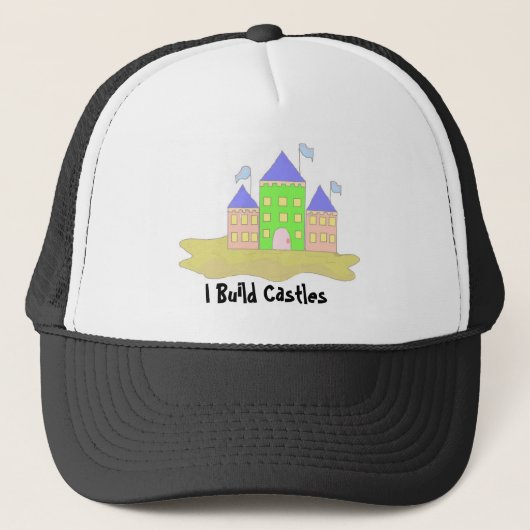 Casquette Je construis des châteaux (Devant)