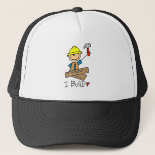 Casquette Je construis des Tshirts de charpentier à figure b