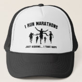 Casquette Je Cours Des Marathons (Devant)