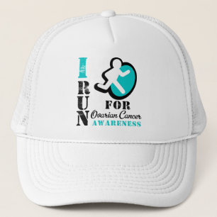 Casquette Je cours pour la conscience de Cancer ovarien