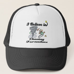 Casquette je crois à la poursuite des tornades