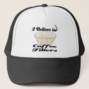 Casquette je crois aux filtres à café