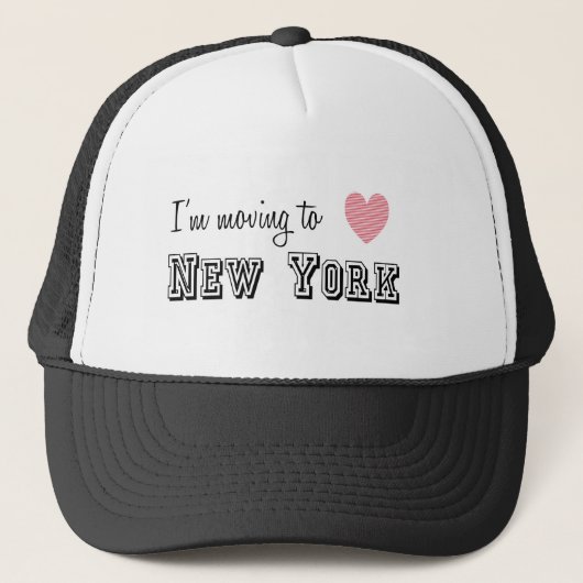 Casquette Je déménage à New York (Devant)