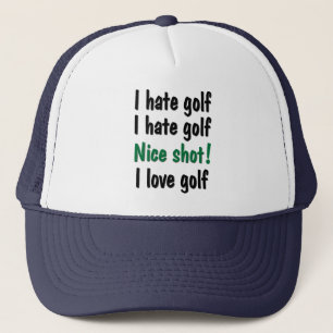 Casquette Je déteste - le golf d'amour