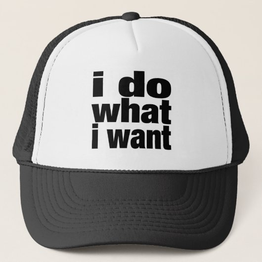 Casquette je fais ce que je veux (Devant)