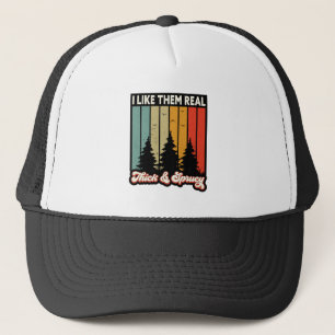 Casquette Je les aime Real Épais et Sprucey Arbre Rétro Noël