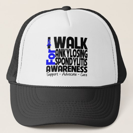 Casquette Je Marche Pour La Sensibilisation À La Spondylite (Devant)