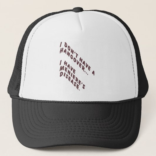 Casquette Je n'ai pas de gueule de bois (Devant)