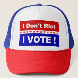 Casquette Je n'ai pas d'émeute, je vote ! populaire