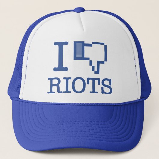 CASQUETTE JE N'AIME PAS LES ÉMEUTES (Devant)