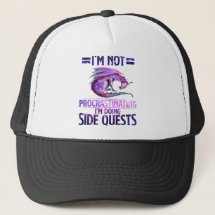 Casquette Je ne fais pas de procrastination Je fais des quê