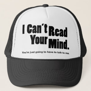 Casquette Je ne peux pas lire votre esprit
