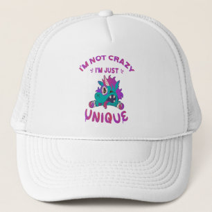 Casquette Je ne suis pas fou, je suis juste unique, Licorne