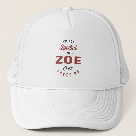Casquette Je ne suis pas gâté mon zoe (Devant)