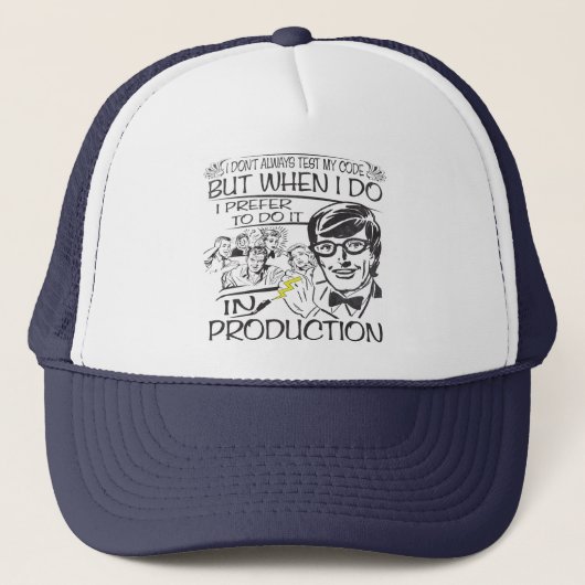Casquette Je n'examine pas toujours mon code (Devant)