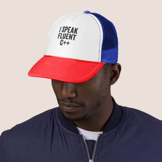 Casquette Je parle Fluent C++ Funny Coding Geek programmeur (En situation)