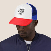 Casquette Je parle Fluent Java Funny Coding Geek Programmer (En situation)