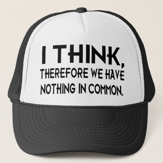 Casquette Je pense (Devant)