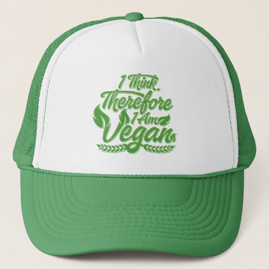 Casquette Je Pense Que Je Suis Vegan. (Devant)