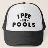 Casquette Je Pis Dans Les Pools Trucker Chapeau (Devant)